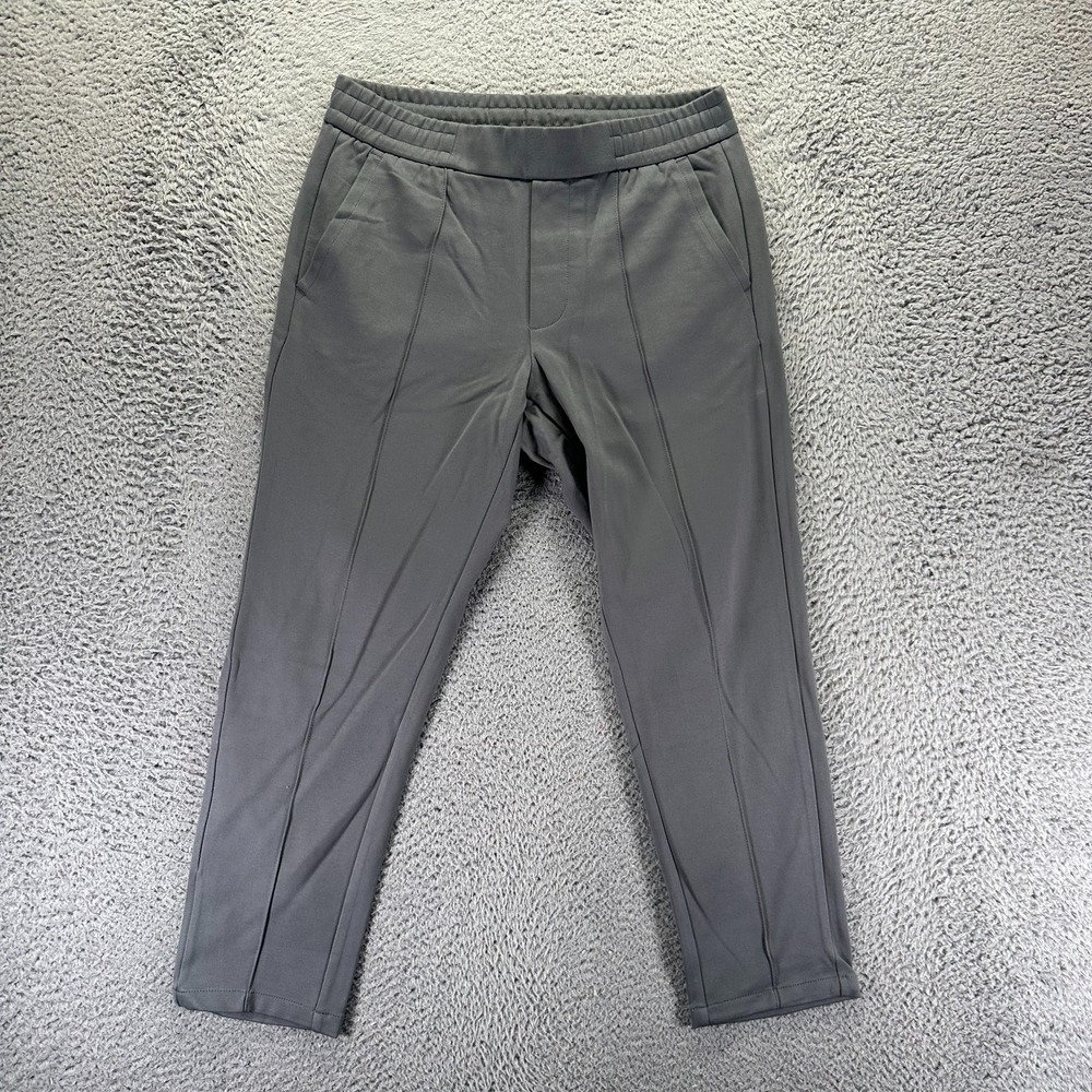 Bonobos Pant Men's M Gray Rayon Dress Tapered Leg Business Preppy Career Stretch